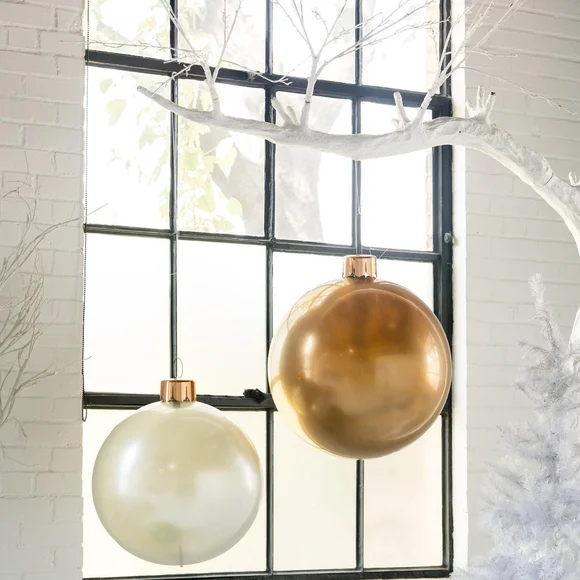 30in Vintage Gold Holiball Ornament - Picture 2 of 5